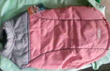 BNWT ASPCA  pink and gray insulated dog vest Warm Winter Jacket  Size L