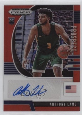 2020 Panini Prizm Draft Picks Prospect Red 8/199 Anthony Lamb #PA-AL Auto 1l8x