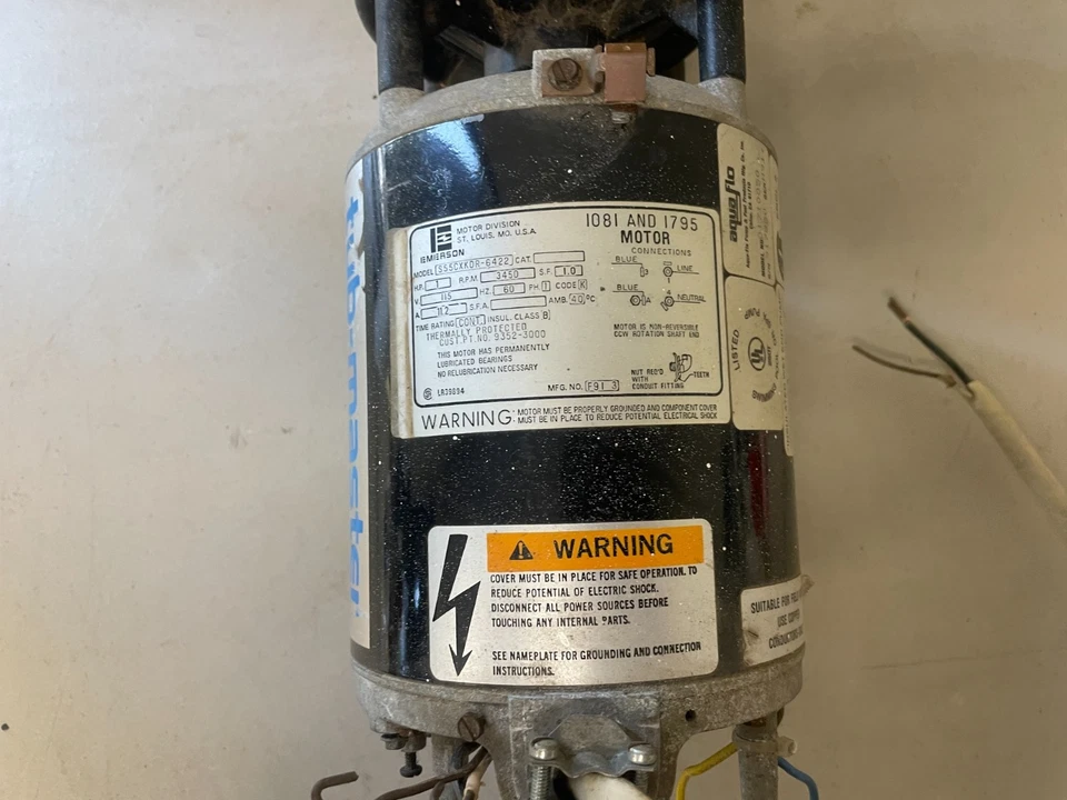 Tub-Master Whirlpool Bath Pump Spa & Hot Tub Replacement Part Motor Assembly - Image 3 of 4