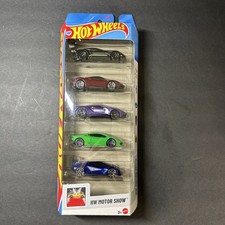 Hot Wheels 2025 HW Motor Show 5-Pack Ferrari Aston Martin Ford Lamborghini Lotus