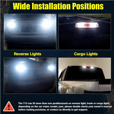 10X T15 921 912 LED Reverse Backup Light Bulbs W16W 916 10X T15 921 912 LED Reverse Backup Light Bulbs W16W 916