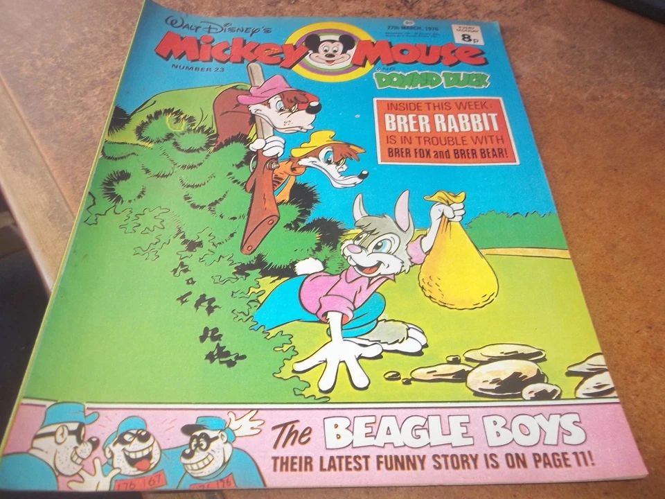 Walt Disney's Mickey Mouse and Donald Duck Comic 27 March 1976 No 23 weekly GC - Image 1 of 1