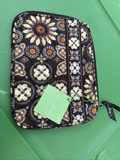 VERA BRADLEY E-Reader Kindle Tablet Sleeve in Canyon Floral Brown Retired NEW