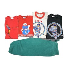 Vintage Youth Sports Clothing Lot Winter Sports Tees Pants Made in USA