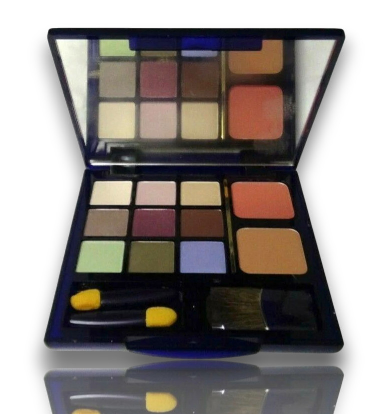 Палитра теней для век Estee Lauder pure color из 9 оттенков и румяный цвет щек