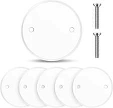 Plastic Flat Blank Plate Wall Hole Cover Ceiling Outlet Cover, Electrical Box Pl