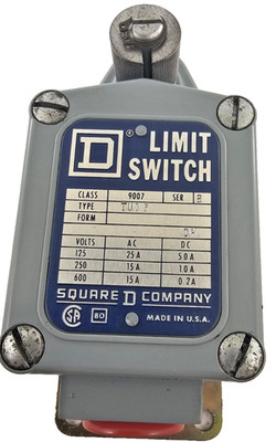 Square D 9007TUD5 Limit Switch Series B SPDT Spring Return CCW Only