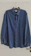 Herren Hemd,3XL, Blau Gestreift, Sehr guter Z...