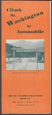 Climb Mount Washington by Automobile Visitor Folder 1935 New Hampshire