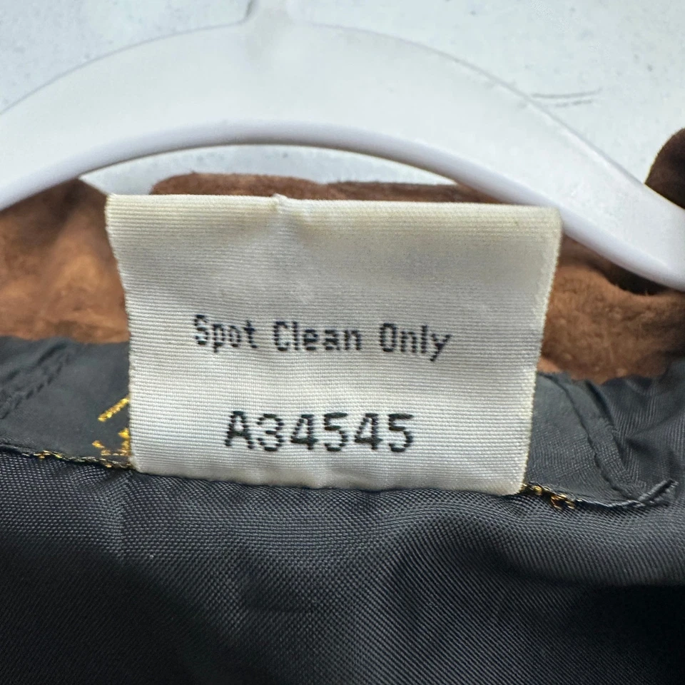 Bob Mackie Womens Western Suede Fringe Jacket Size XL Embroidered Boho Cowgirl - Image 4 of 4