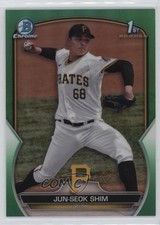 2023 Bowman Chrome Prospects Green Refractor 11/99 Jun-Seok Shim #BCP-153 0w3