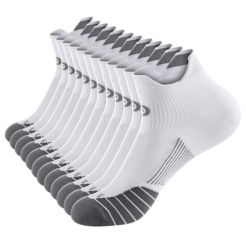 Low Cut Compression Socks for Men and Women(6 Pairs), No Show Ankle Running C...