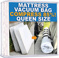 Mattress Vacuum Bag for Moving, Seal Queen/Full/Full-XL, Clear