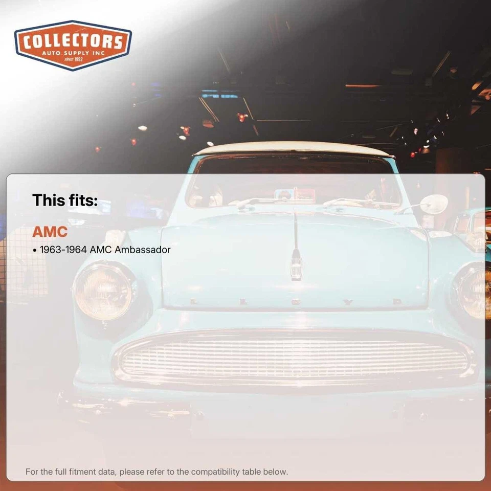 Almohadilla de aislamiento de capó protector térmico para AMC Ambassador 1963-1964 Foto 2 de 4