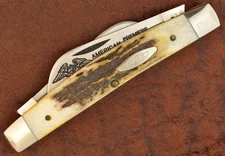 CASE XX USA 8 DOT 1982 GENUINE STAG JUMBO 5288 CONGRESS KNIFE ABCA NICE (27652)