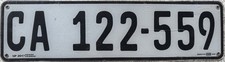 South Africa Cape Town  Number Licence License Number Plate CA 122-559