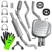 SchalldäMpferset Auspuff FüR VW Passat B6 Limousine, Kombi 1.9, 2.0 TDI (05-10)