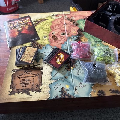 Parker Brother Risk The Lord of the Rings Board Game Trilogy Edition, With Ring!