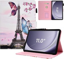 Case for Samsung Galaxy Tab A11 Plus 2026, PU Leather Smart Hard Case, Folding