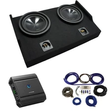 Alpine SWT-10S4 10" Car Subwoofer Fits 15-25 Ford F150 Super Cab w/ S2-A60M Amp