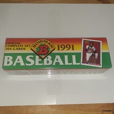 1991 Bowman Baseball Box Official Complete Set - 704 Cards, Sealed Box