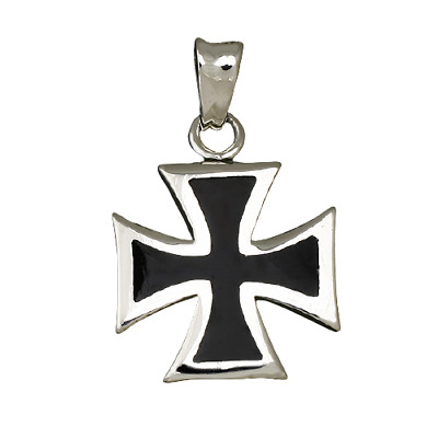 925er Sterling Silver Pendant Iron Cross Amulet | eBay