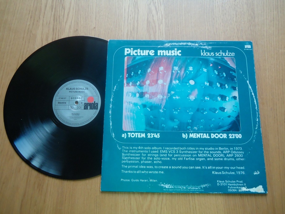 Klaus Schulze ‎– Picture Music ( LP Germany 27 583 ET ) | eBay