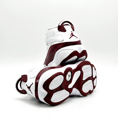 NEW* Pre-School Kids Nike Air Jordan 6 Rings (PS) WHITE/TEAM RED