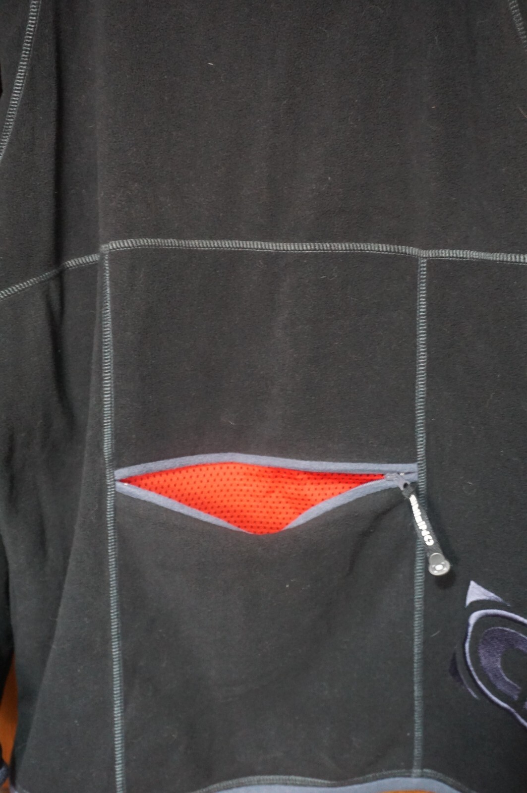 Onfire unisex black / grey soft fleece performance motorcycle sports wear top M image 10