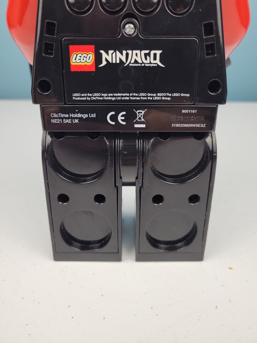檜製 鳴子 赤黒ストライプ 2個セット✖︎20箱 Lego Ninjago Masters Of Spinjitzu Kai Red Ninja 9” Alarm Clock