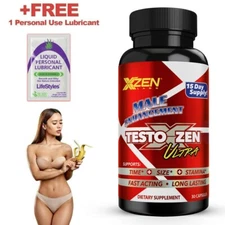 Male Enhancement Testosterone Booster For Men Testo Boost Supplement 30 pills