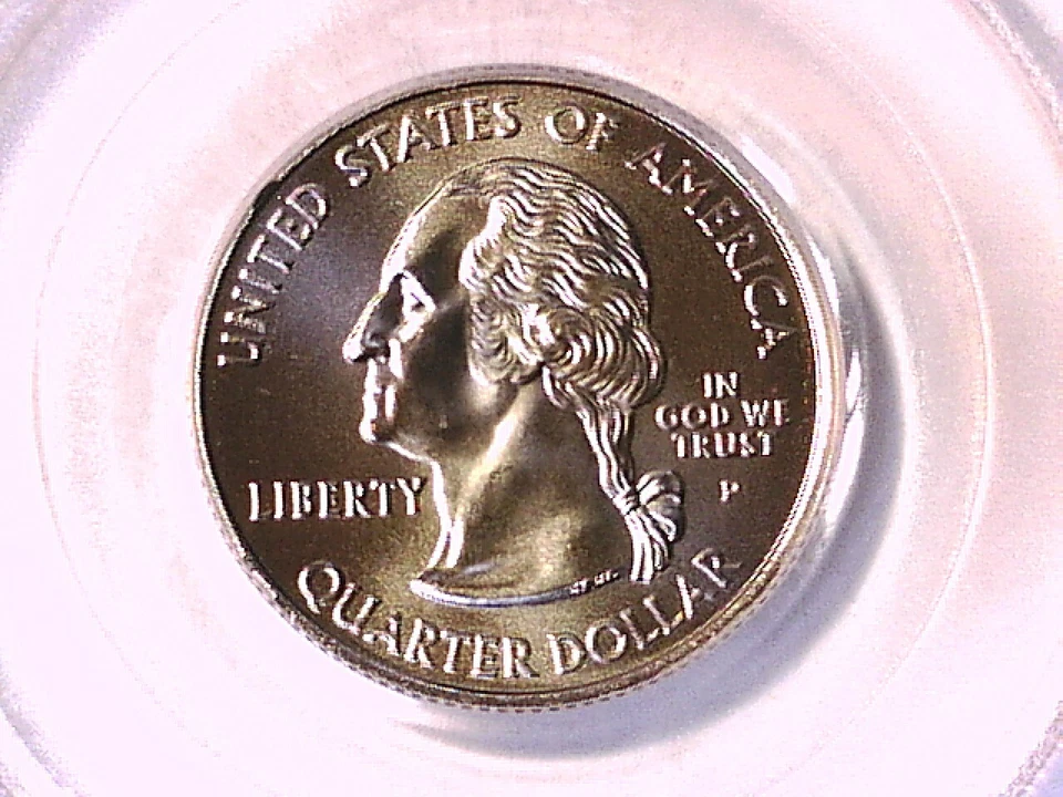 Oklahoma 2008 P Washington State Quarter PCGS MS 68 Satin Finish 13514605 - Image 2 of 3