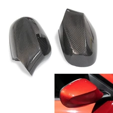 Real Carbon Fiber Side Mirror Cover Cap For BMW E82 E87 E88 120i 125i LCI 10-12