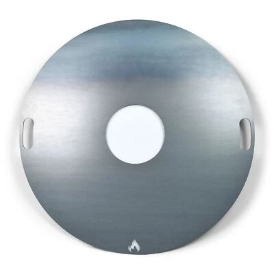 GRILLROST.COM BBQ GMBH Feuerplatte 80 Feuertonnen und Kugelgrills aus 5mm Feinkornstahl