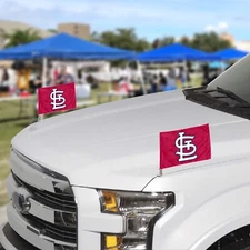 ST LOUIS CARDINALS  4" x 6" AMBASSADOR CAR OR TRUNK FLAGS FROM TEAM PROMARK