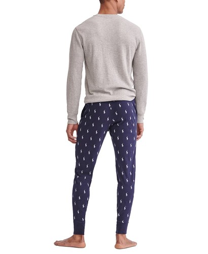 Polo Ralph Lauren leichte Herren-Pyjamahose aus Baumwolle Pony Logo - Größen M oder L - Bild 3 von 11