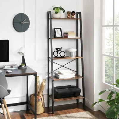 5 Ablagen Bücherregal Lagerregal Leiterregal Standregal 56x171,5x34,5 cm LLS45X - Bild 1 von 4