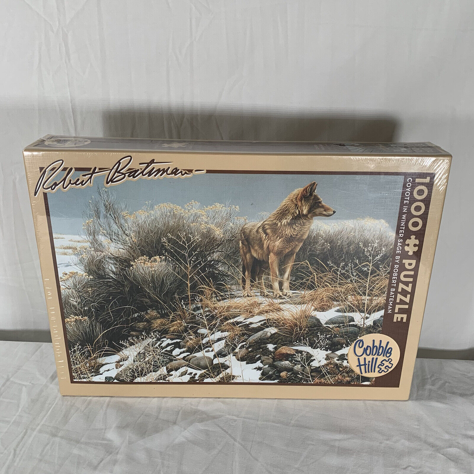 Cobble Hill Coyote In Winter Sage Robert Bateman Art 1000 Piece Jigsaw Puzzle