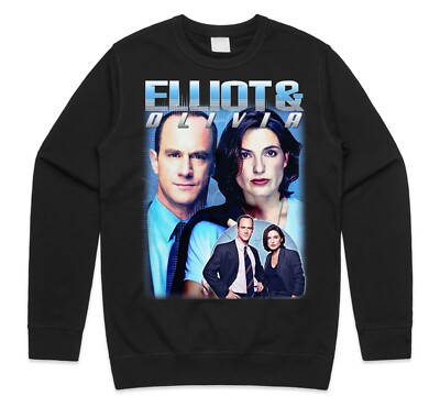 Elliot & Olivia Hommage Pullover Sweatshirt TV Show Law And Order Geschenk Herren Damen