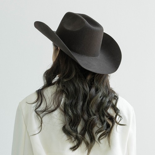 100% Wool Western Cowboy Hat Multiple Colours Adjustable Size S-XL Roll-Up Brim - Picture 28 of 58