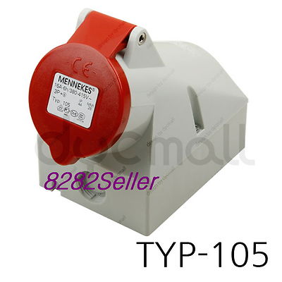 MENNEKES TYP 105 Part no.105 [IP44 400V 16A 3P+N] external outlet fixing