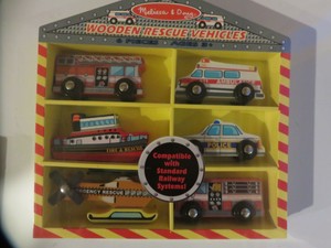 melissa and doug rescue vehicle set