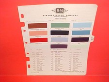 1955 Desoto Firedome Fireflite Convertible Special Sportsman Paint Chips Rm