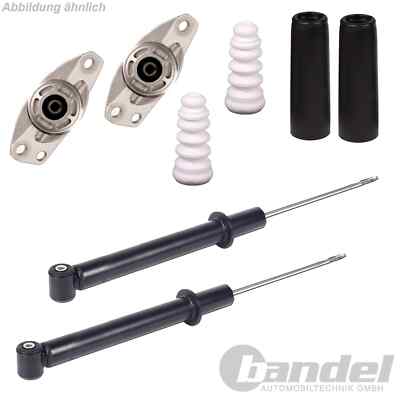2 GAS STOßDÄMPFER + DOMLAGER HINTEN für VW GOLF 5+6 PLUS JETTA 3 SCIROCCO