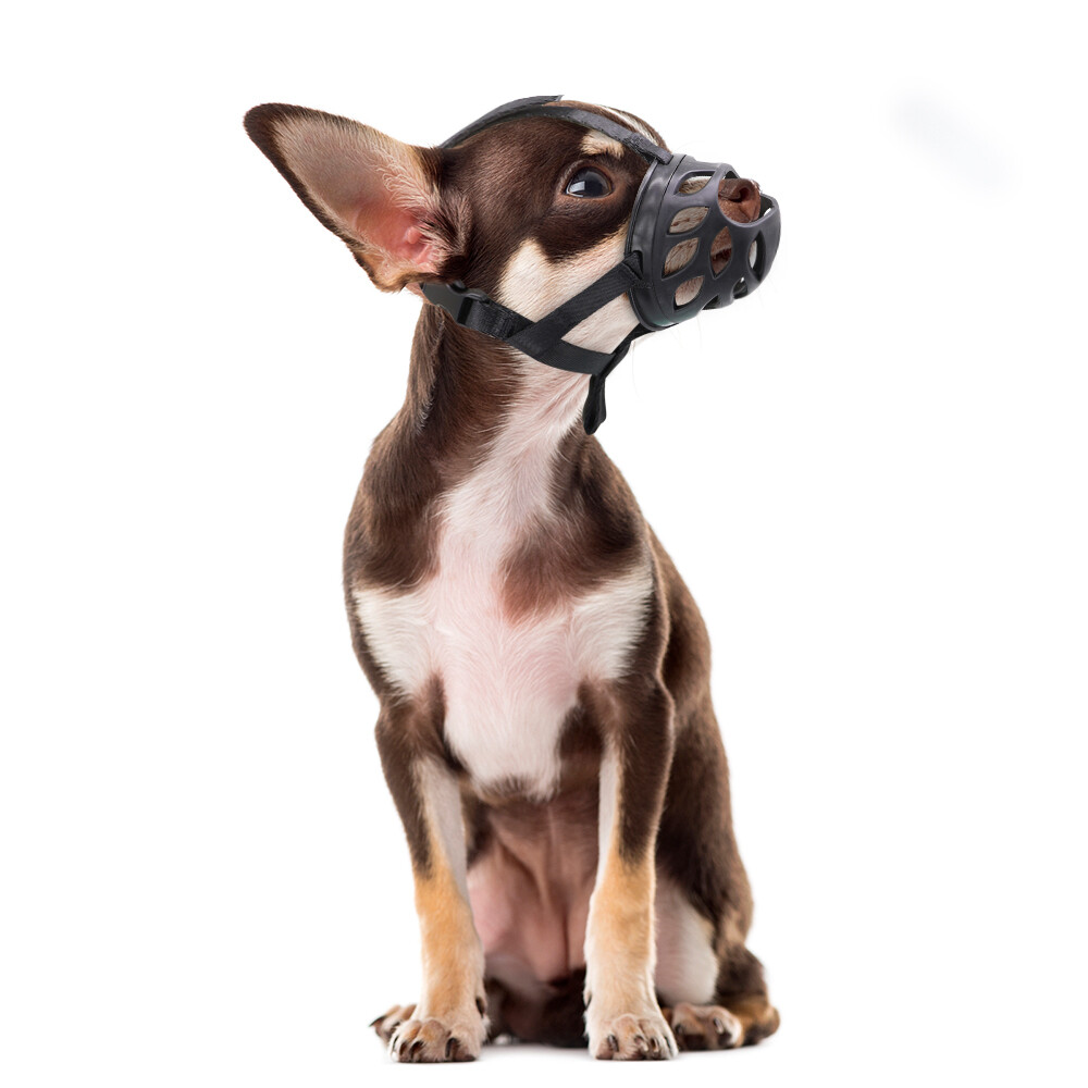 Soft Rubber Dog Muzzle Basket Size For Chihuahua Jack Russell Rottweiler  Husky