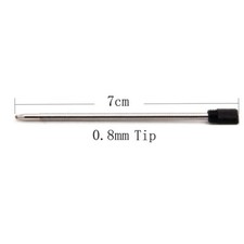 7cm Long 0.8mm Tip Liquid Ballpoint Pen Refills For Crystal Pen liquid sand Pen