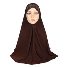 One Piece Amira Muslim Hijab Women Turban Instant Islamic Wrap Headscarf Shawls