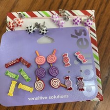 Claire's Sensitive Solutions Multi Pack Pierced Earrings Lot Of 12