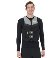 NEW Gray/Black XL Sea-Doo Airflow Adult Unisex PFD/Life Jacket 2859841209