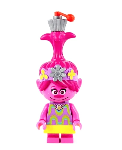 Lego Poppy 41258 Yellow Skirt Flat Silver Cupcake Trolls World Tour Minifigure